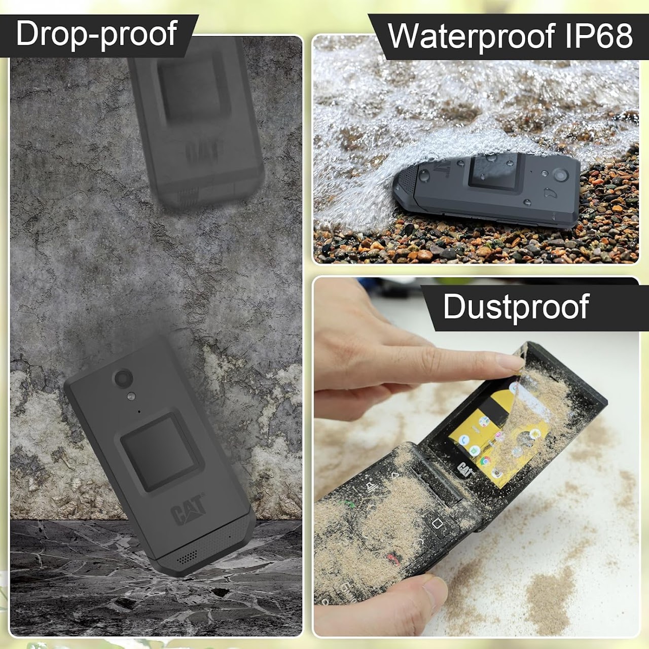 CAT S22 Flip Rugged Design